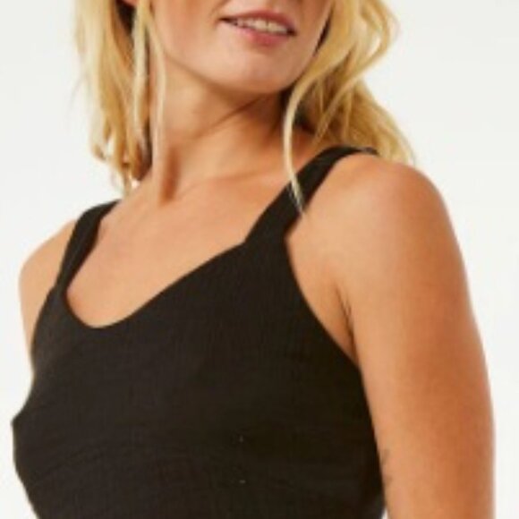 Rip Curl Black Premium Surf Crop Top SZ S - NWT - Picture 4 of 12